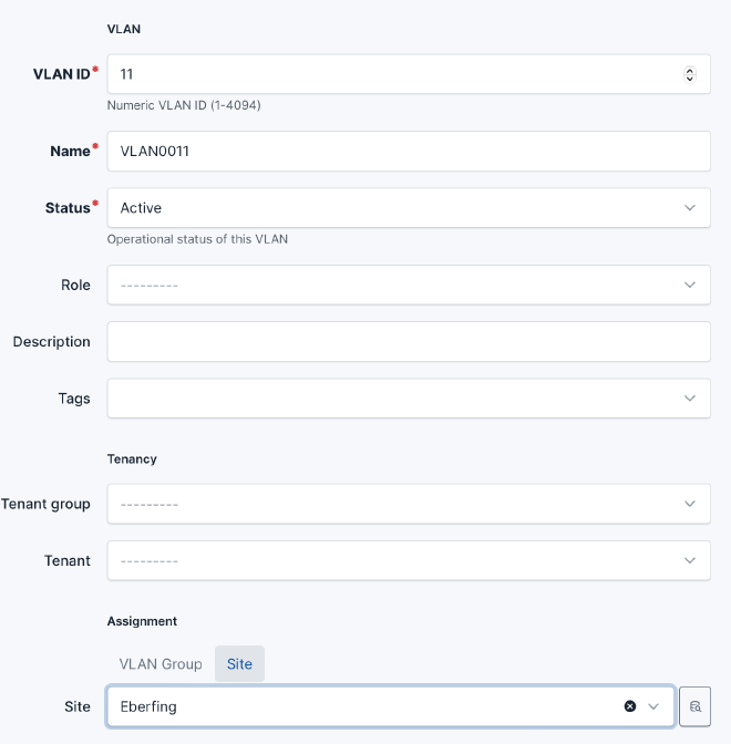 Create VLAN