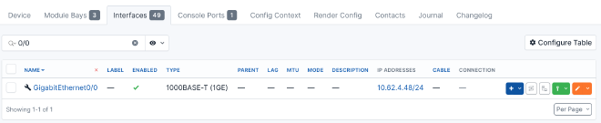 Set management IP